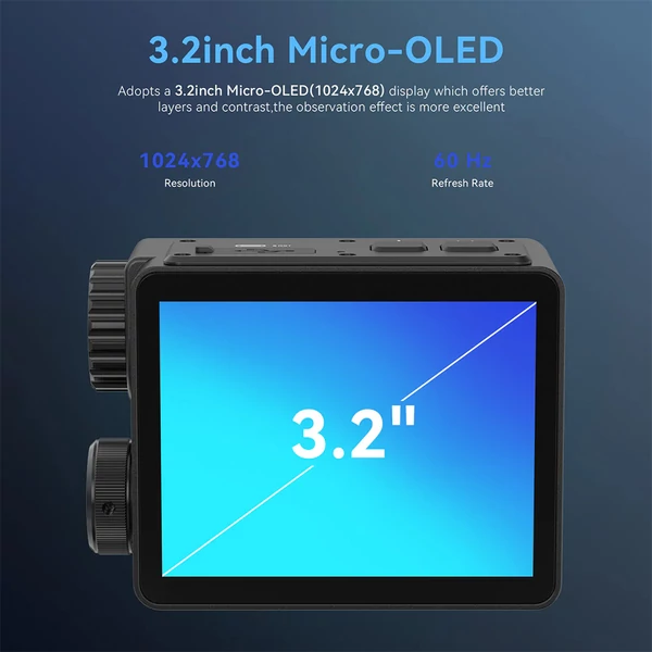 GTGUARD B215AL hőkamera monokulár, VOx érzékelő, lézeres távmérő, nagy felbontású kijelző, digitális zoom, Wi‑Fi, 32 GB tárhely, IP65