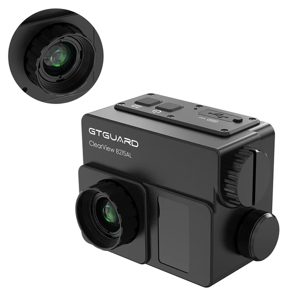 GTGUARD B215AL hőkamera monokulár, VOx érzékelő, lézeres távmérő, nagy felbontású kijelző, digitális zoom, Wi‑Fi, 32 GB tárhely, IP65
