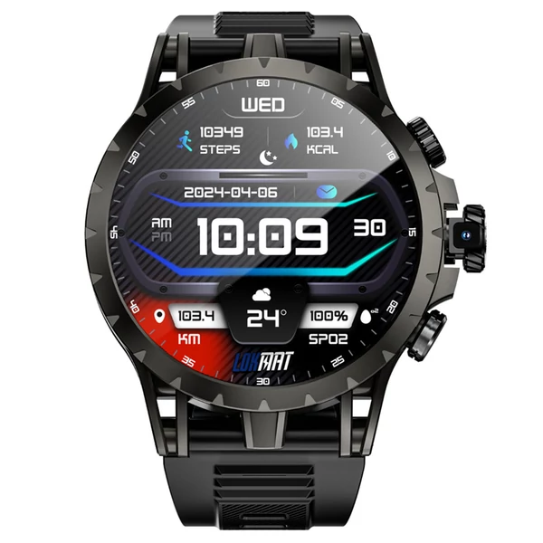 LOKMAT APPLLP 4 okosóra – 1.508'' AMOLED kijelző, 4G/5G SIM, pulzus- és véroxigén‑mérés, NFC, GPS