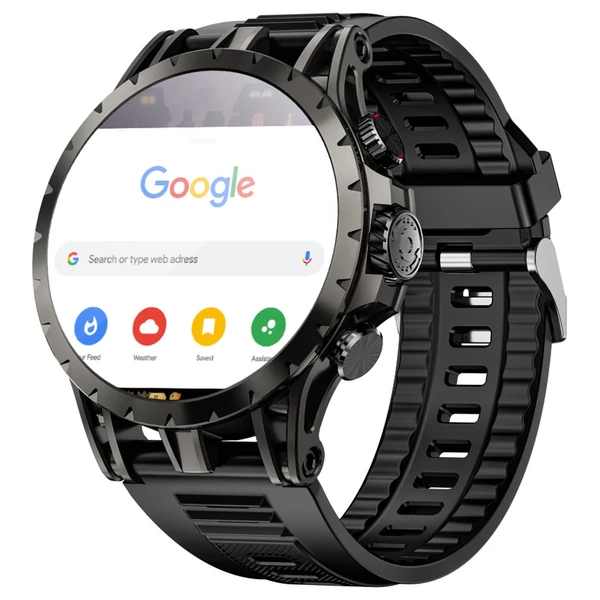 LOKMAT APPLLP 4 okosóra – 1.508'' AMOLED kijelző, 4G/5G SIM, pulzus- és véroxigén‑mérés, NFC, GPS