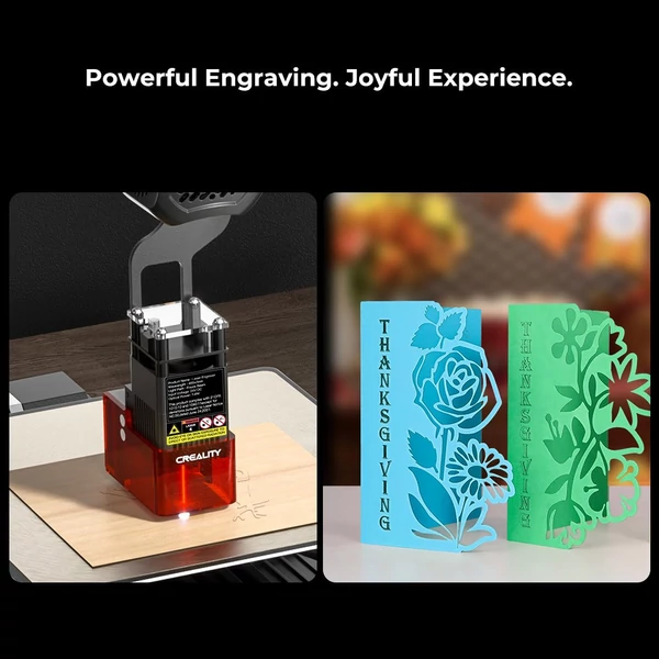 Creality 24V 5W lézer modul és vezérlődoboz készlet – EU csatlakozó