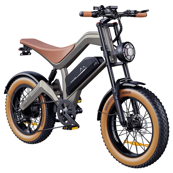 ZONVEER M20 elektromos kerékpár, 1000W motor, 48V 18.2Ah akku, 55 km/h, 80 km hatótáv, 20x4.0 zsírgumi, Shimano 7 seb., hidraulikus fék, NFC