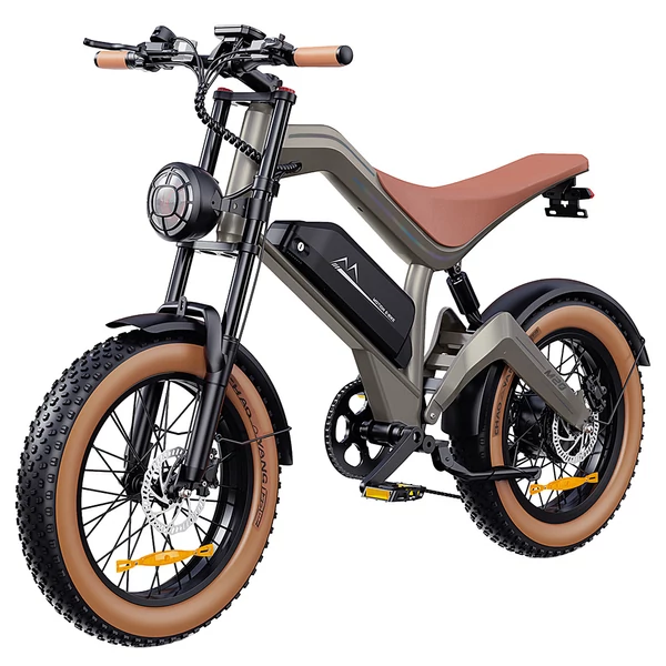 ZONVEER M20 elektromos kerékpár, 1000W motor, 48V 18.2Ah akku, 55 km/h, 80 km hatótáv, 20x4.0 zsírgumi, Shimano 7 seb., hidraulikus fék, NFC