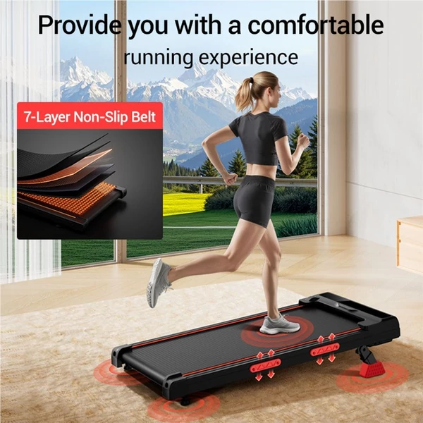 ROBORE X5 gyaloglópad 16% dőlésszöggel, csendes 2.5HP motorral, 10 km/h sebességgel, otthoni asztal alatti futópad, 150 kg teherbírás