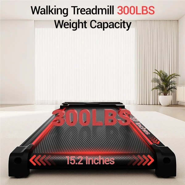 ROBORE X5 gyaloglópad 16% dőlésszöggel, csendes 2.5HP motorral, 10 km/h sebességgel, otthoni asztal alatti futópad, 150 kg teherbírás