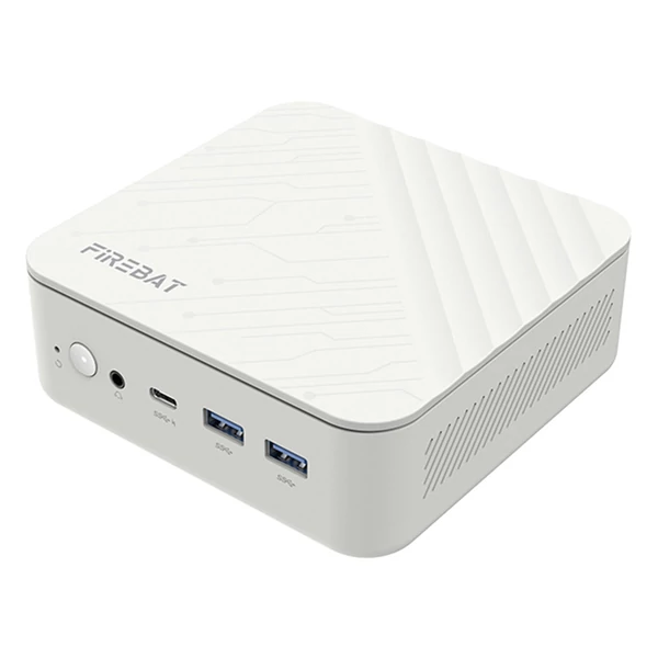 FIREBAT AM02 Mini PC barebone, Ryzen 5 7430U, Radeon, 4K tripla kijelző, 2.5G LAN, WiFi 6, BT 5.2 (RAM/SSD nélkül)
