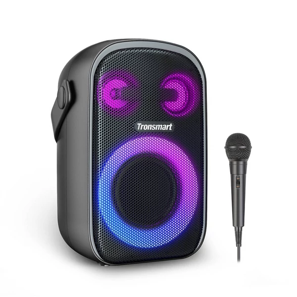 Tronsmart Halo 110 kültéri party hangszóró vezetékes karaoke mikrofonnal, 60W, IPX6 vízálló