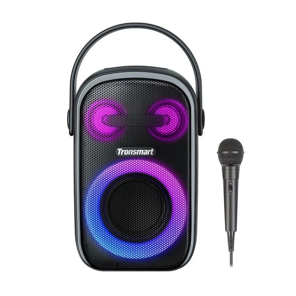 Tronsmart Halo 110 kültéri party hangszóró vezetékes karaoke mikrofonnal, 60W, IPX6 vízálló