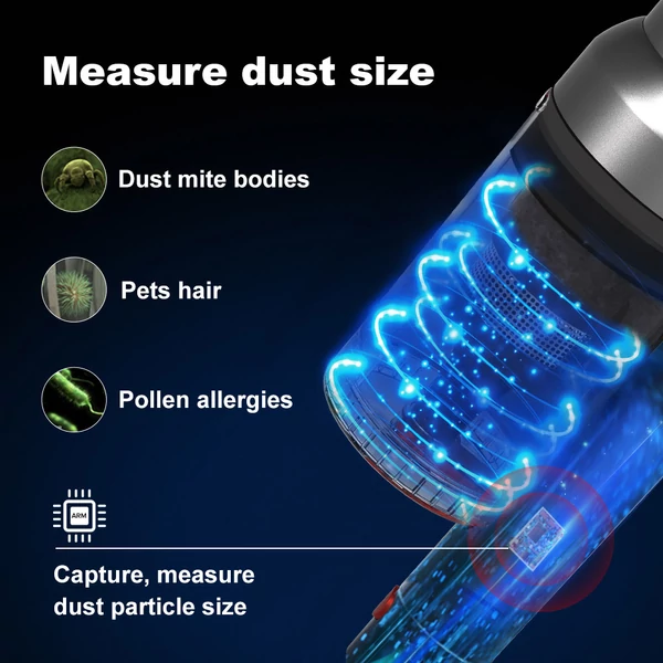 Liectroux i10 vezeték nélküli 250W, 27kPa állóporszívó, porérzékelés, érintőkijelző, LED fény, 45 perc üzemidő, szőnyeghez, padlóhoz, autóhoz, állatszőrhöz