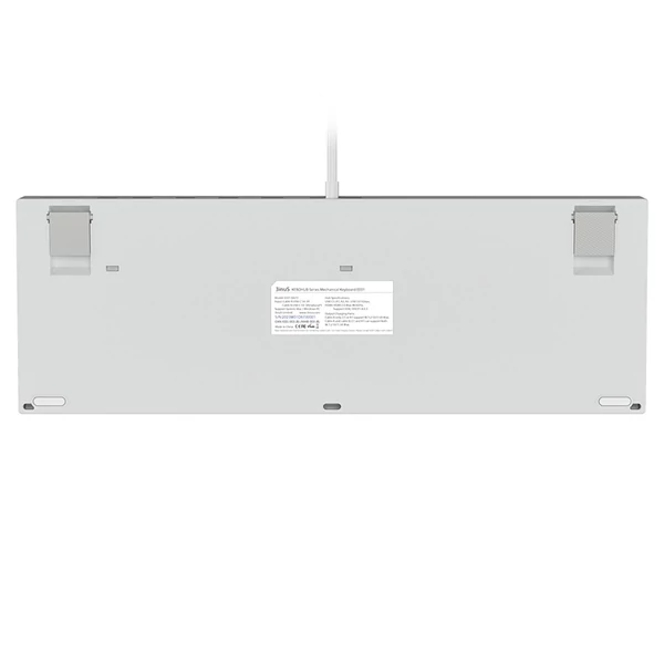 3inuS 87 gombos, 5 az 1-ben mechanikus billentyűzet USB‑C hubbal, hot‑swappolható, Mac/Windows kompatibilis –  Piros billentyűkkel