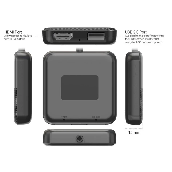 MINIX CA361 Plus vezeték nélküli CarPlay & Android Auto adapter, Plug & Play HDMI multimédia