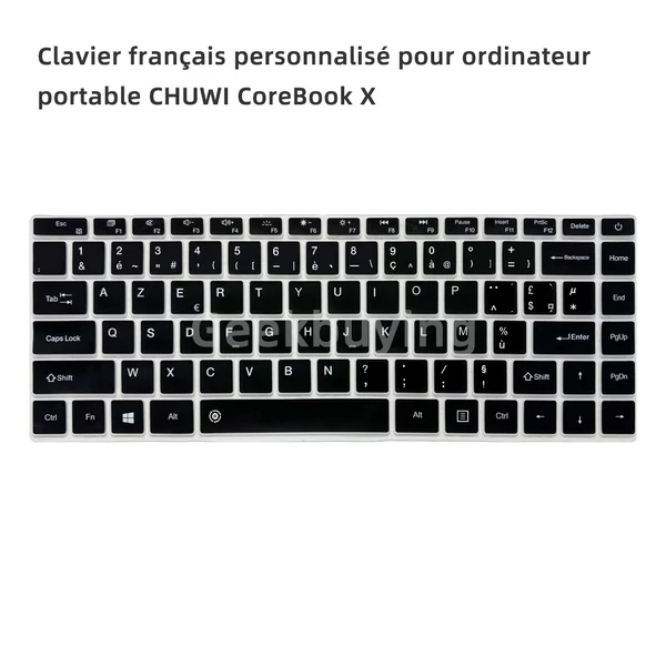 CHUWI CoreBook X laptop billentyűzetvédő fólia – francia kiosztáshoz