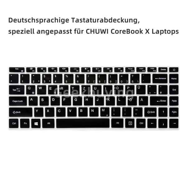 CHUWI CoreBook X laptop billentyűzetvédő fólia – német kiosztáshoz