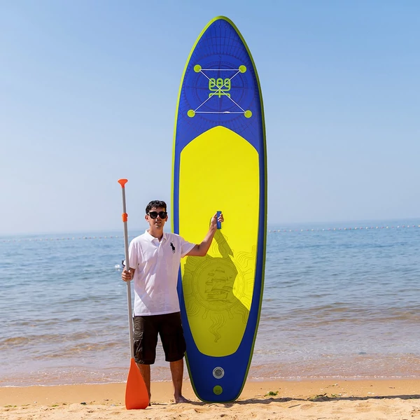 FunWater SUPFW28A felfújható SUP deszka – 350×87×15 cm álló evezős paddle board