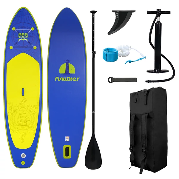 FunWater SUPFW28A felfújható SUP deszka – 350×87×15 cm álló evezős paddle board