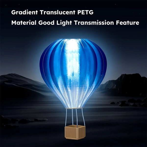 ERYONE nagysebességű, áttetsző színátmenetes PETG filament 1kg – sötétkék & átlátszó