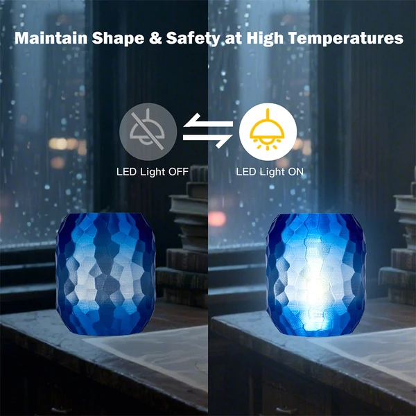 ERYONE nagysebességű, áttetsző színátmenetes PETG filament 1kg – sötétkék & átlátszó