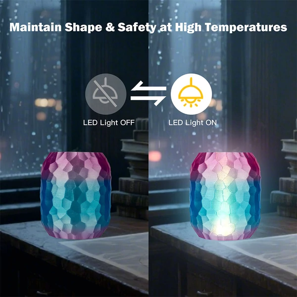 4kg ERYONE HS áttetsző színátmenetes multi‑color PETG filament – rózsapiros & kék / sötétkék & átlátszó / világoskék & átlátszó / világos rózsaszín & átlátszó