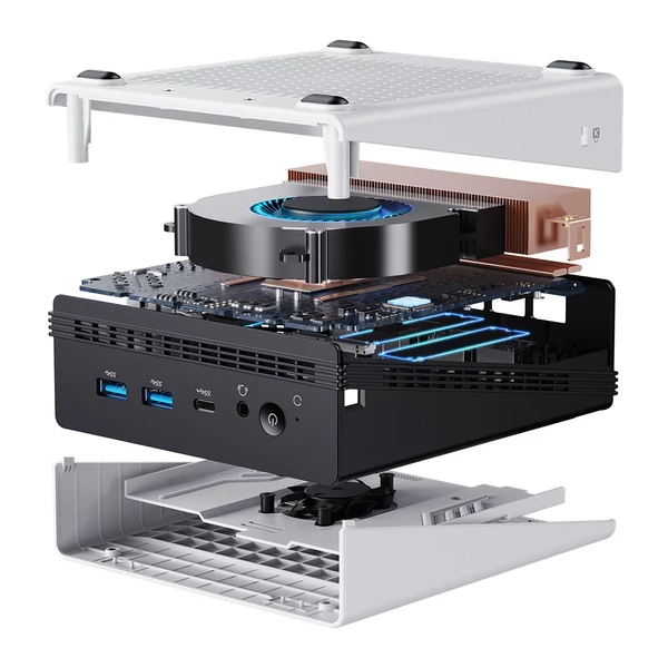 CHUWI UBox mini PC – Ryzen 5 6600H, 16GB LPDDR5, 512GB SSD, 4K triplamonitor, WiFi 6, BT 5.3