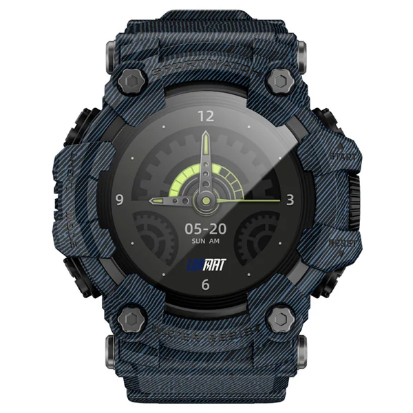 LOKMAT ATTACK GT okosóra – 1.32'' HD érintőkijelző, IP68 vízálló, 100+ sportmód, Bluetooth hívás, pulzus- és alvásmérés, 15 napos üzemidő – Kék