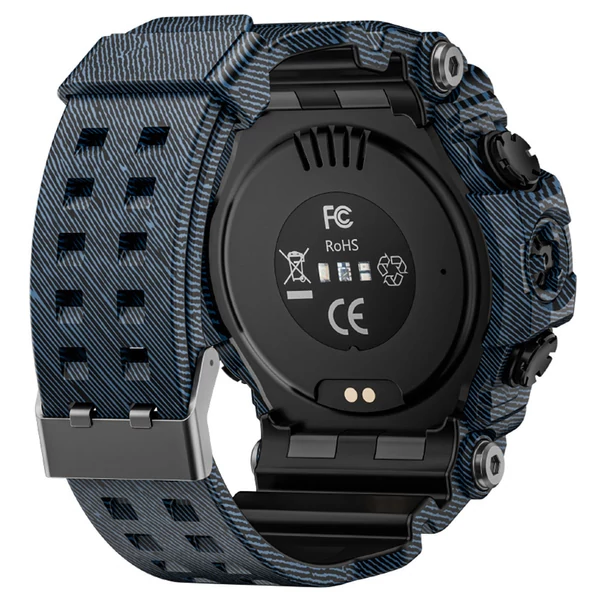 LOKMAT ATTACK GT okosóra – 1.32'' HD érintőkijelző, IP68 vízálló, 100+ sportmód, Bluetooth hívás, pulzus- és alvásmérés, 15 napos üzemidő – Kék