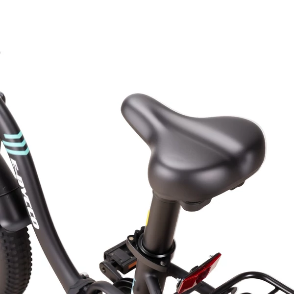 E·Bycco S1 összecsukható e-bike, 250W, 36V 10.4Ah akku, 25 km/h, 30–50 km, 20×3.0” gumi, Shimano 7 seb., dupla tárcsafék