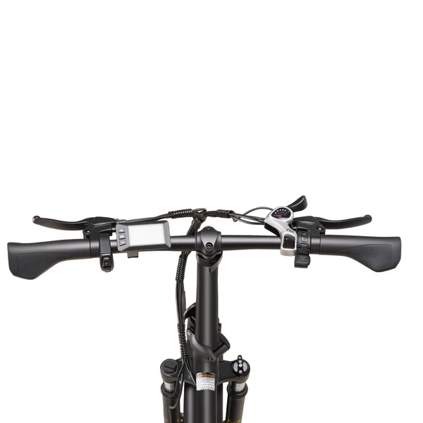 E·Bycco S1 összecsukható e-bike, 250W, 36V 10.4Ah akku, 25 km/h, 30–50 km, 20×3.0” gumi, Shimano 7 seb., dupla tárcsafék