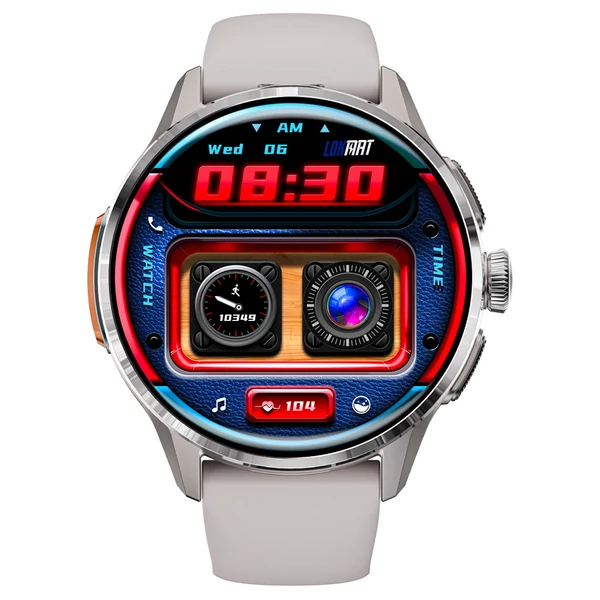 LOKMAT APPLLP 3 okosóra – 1.6'' AMOLED HD kijelző, SIM támogatás, 3GB+32GB, GPS, WiFi, egészség‑ és fitneszmonitor – Ezüst