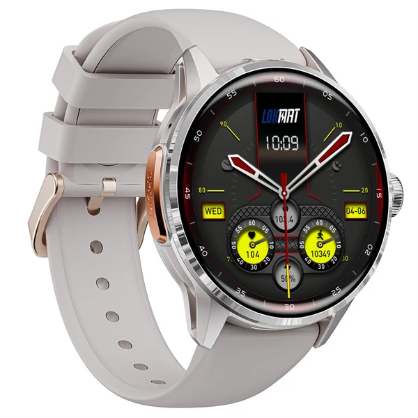 LOKMAT APPLLP 3 okosóra – 1.6'' AMOLED HD kijelző, SIM támogatás, 3GB+32GB, GPS, WiFi, egészség‑ és fitneszmonitor – Ezüst