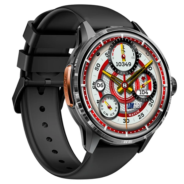 LOKMAT APPLLP 3 okosóra – 1.6'' AMOLED HD kijelző, SIM támogatás, 3GB+32GB, GPS, WiFi, egészség‑ és fitneszmonitor – Fekete