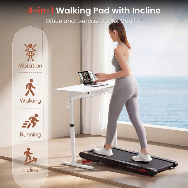 Sperax P2Max rezgő futó- és gyaloglópad 2.5HP motorral, 10 fokos dőléssel, 160 kg teherbírással, LED kijelzővel, távirányítóval