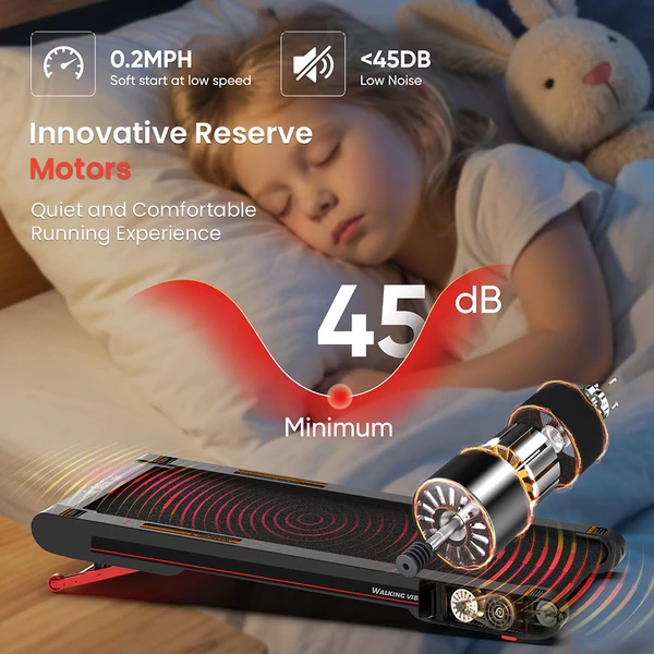 Sperax P2Max rezgő futó- és gyaloglópad 2.5HP motorral, 10 fokos dőléssel, 160 kg teherbírással, LED kijelzővel, távirányítóval