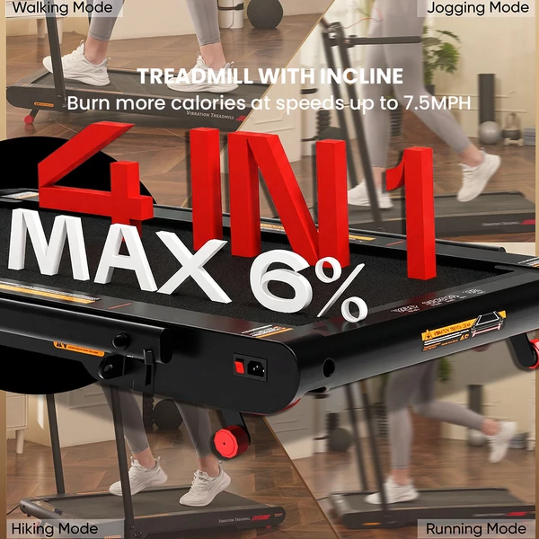 Sperax P3Pro gyaloglópad 750W motorral, 6% dőléssel, 12 km/h sebességgel, összecsukható kapaszkodóval, Bluetooth kijelzővel