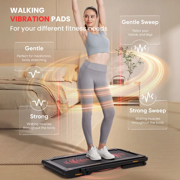 Sperax P3Pro gyaloglópad 750W motorral, 6% dőléssel, 12 km/h sebességgel, összecsukható kapaszkodóval, Bluetooth kijelzővel