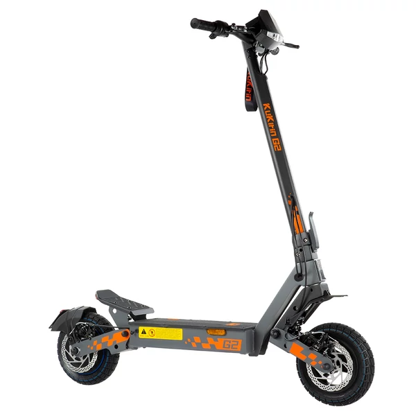KuKirin G2 elektromos roller, 500W motor, 48V 15.6Ah akku, 65 km hatótáv, 25 km/h, 10” defektálló gumi, dupla tárcsafék, IPX4