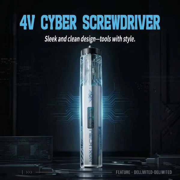 MECHTRON TL‑I007S 4V Cyber csavarhúzó – 5 Nm elektromos, 8 Nm kézi nyomaték, 270 RPM, 1500 mAh akku, Type‑C gyorstöltés, LED, mágneses bitek