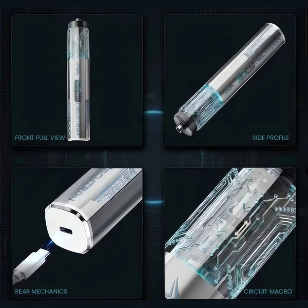 MECHTRON TL‑I007S 4V Cyber csavarhúzó – 5 Nm elektromos, 8 Nm kézi nyomaték, 270 RPM, 1500 mAh akku, Type‑C gyorstöltés, LED, mágneses bitek