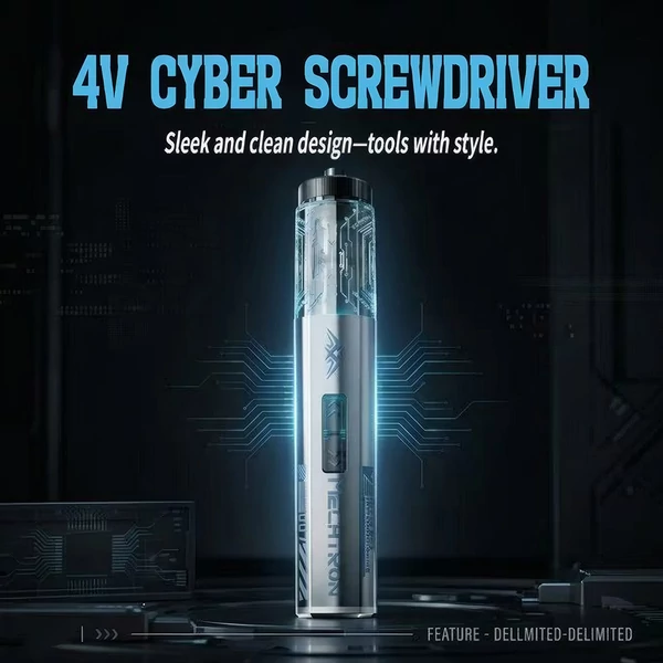 MECHTRON TL‑I007S PRO 4V Cyber csavarhúzó – 5 Nm elektromos / 8 Nm kézi nyomaték, 270 RPM, 1500 mAh akku, Type‑C gyorstöltés, LED, mágneses bitek