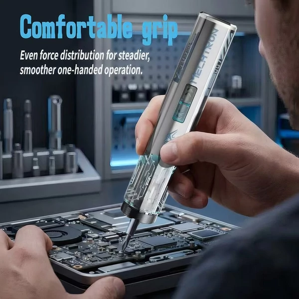 MECHTRON TL‑I007S PRO 4V Cyber csavarhúzó – 5 Nm elektromos / 8 Nm kézi nyomaték, 270 RPM, 1500 mAh akku, Type‑C gyorstöltés, LED, mágneses bitek