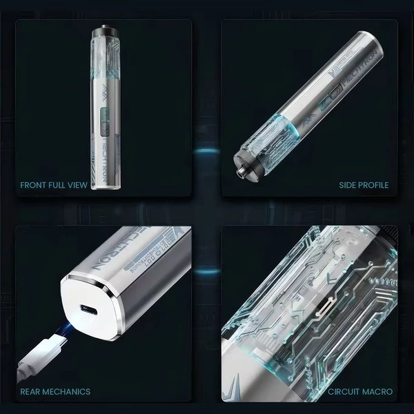 MECHTRON TL‑I007S PRO 4V Cyber csavarhúzó – 5 Nm elektromos / 8 Nm kézi nyomaték, 270 RPM, 1500 mAh akku, Type‑C gyorstöltés, LED, mágneses bitek