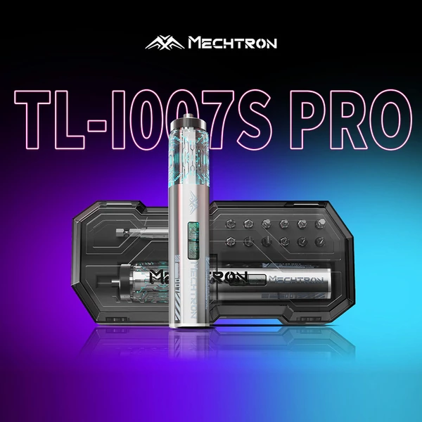MECHTRON TL‑I007S PRO 4V Cyber csavarhúzó – 5 Nm elektromos / 8 Nm kézi nyomaték, 270 RPM, 1500 mAh akku, Type‑C gyorstöltés, LED, mágneses bitek