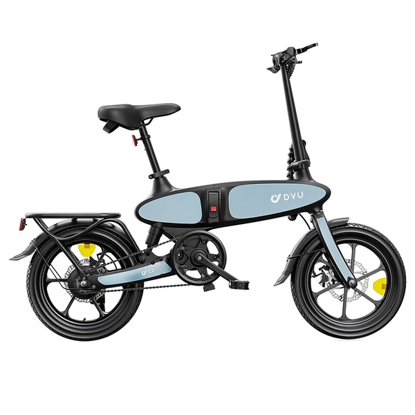 DYU C2 összecsukható elektromos kerékpár, 250W motor, 48V 7.5Ah akku, 25 km/h, 50 km hatótáv, 16” terepgumi, tárcsafék, IP54