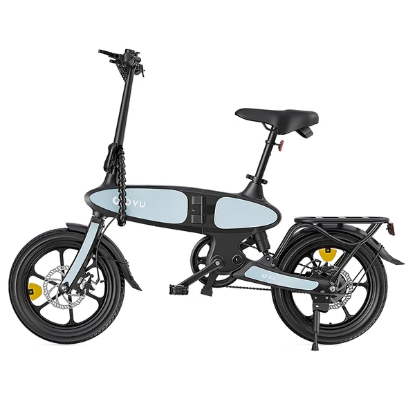 DYU C2 összecsukható elektromos kerékpár, 250W motor, 48V 7.5Ah akku, 25 km/h, 50 km hatótáv, 16” terepgumi, tárcsafék, IP54