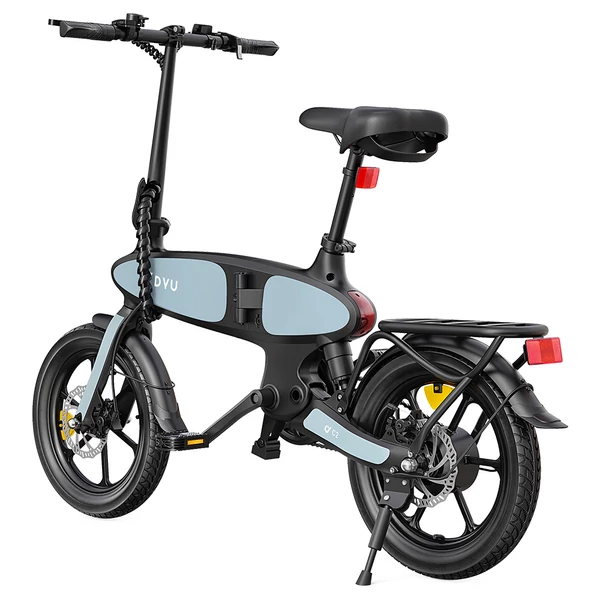 DYU C2 összecsukható elektromos kerékpár, 250W motor, 48V 7.5Ah akku, 25 km/h, 50 km hatótáv, 16” terepgumi, tárcsafék, IP54