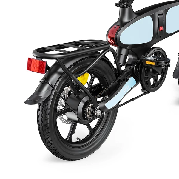 DYU C2 összecsukható elektromos kerékpár, 250W motor, 48V 7.5Ah akku, 25 km/h, 50 km hatótáv, 16” terepgumi, tárcsafék, IP54