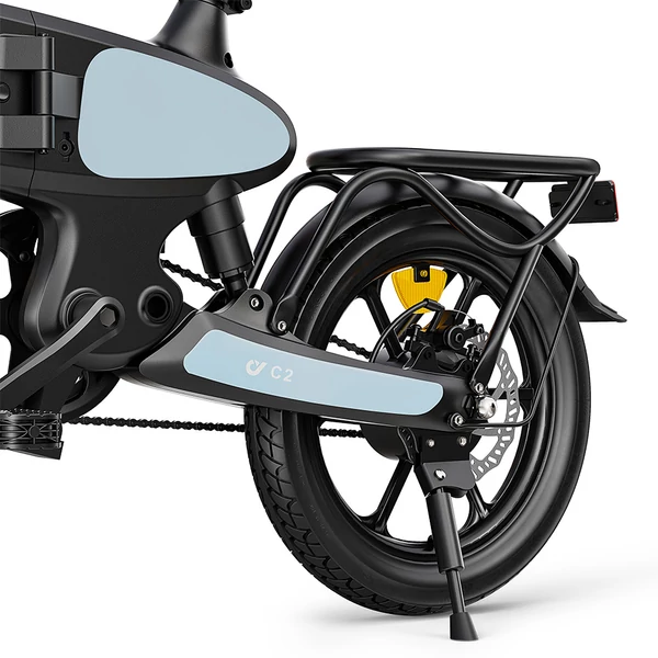 DYU C2 összecsukható elektromos kerékpár, 250W motor, 48V 7.5Ah akku, 25 km/h, 50 km hatótáv, 16” terepgumi, tárcsafék, IP54