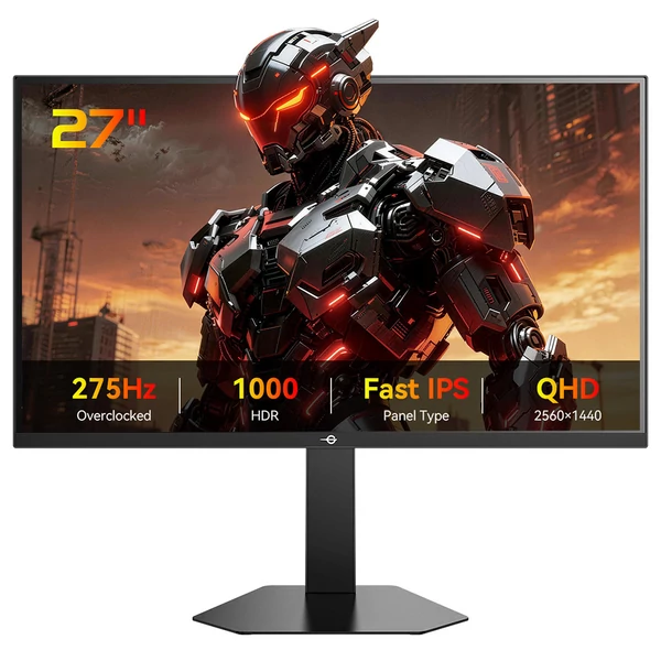 TITAN ARMY P276MS 27'' QHD 275Hz Fast IPS gamer monitor, HDR1000, 1ms, FreeSync, PBP/PIP, alacsony kékfény, dönthető, VESA
