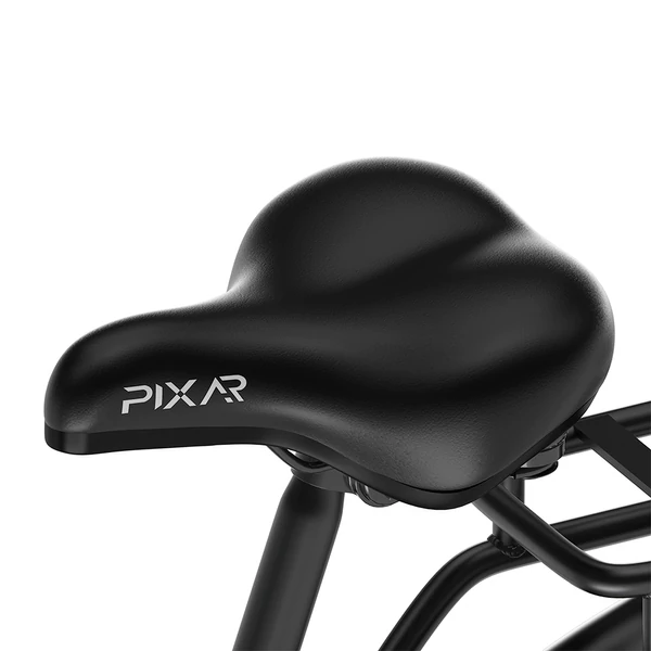 PIXAR C1 PRO városi elektromos kerékpár, 250W motor, 36V 18Ah akku, 80–100 km hatótáv, 25 km/h, Shimano 7 fokozat, hidraulikus fék, kosárral – Kék