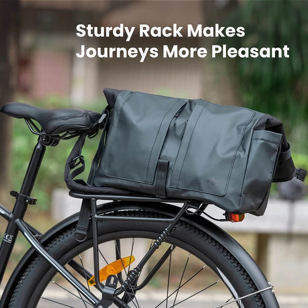 Touroll J1 27.5" trekking kerékpár, 250W motorral, 36V 15.6Ah akkumulátorral, max 100km hatótávval, 1.8" LCD kijelző, Shimano 7 sebesség, tárcsafék – Fekete