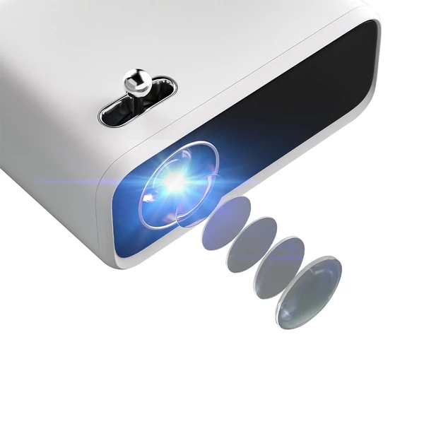 Wanbo Mini Pro LCD projektor, Android 9.0 rendszerrel, 250 ANSI fényerővel, négypontos trapézkorrekcióval